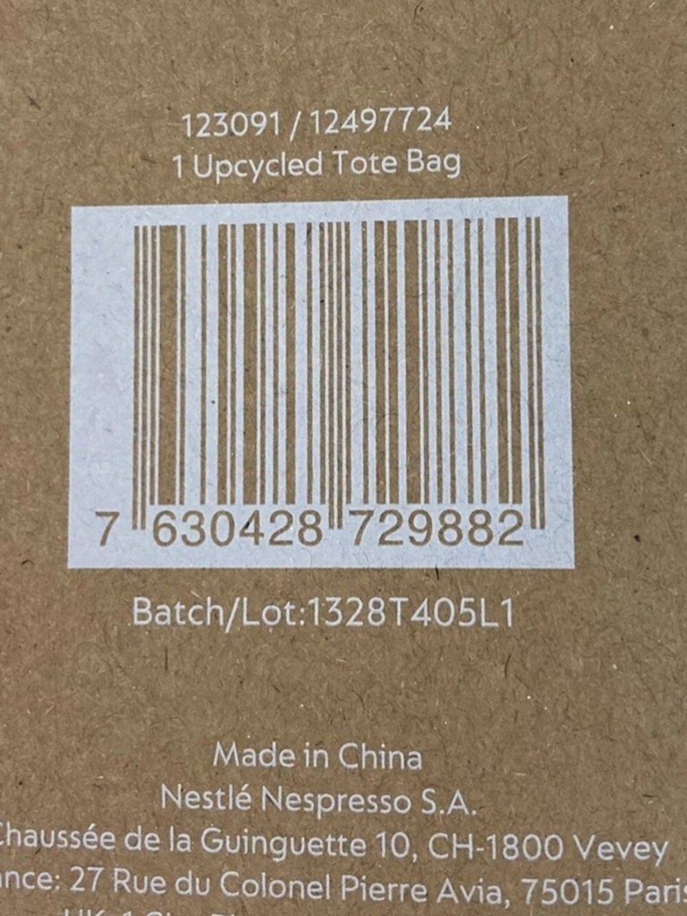 Nespresso Upcycled Canvas Large Tote Bag Shopper NIB 🌟 - Picture 7 of 7